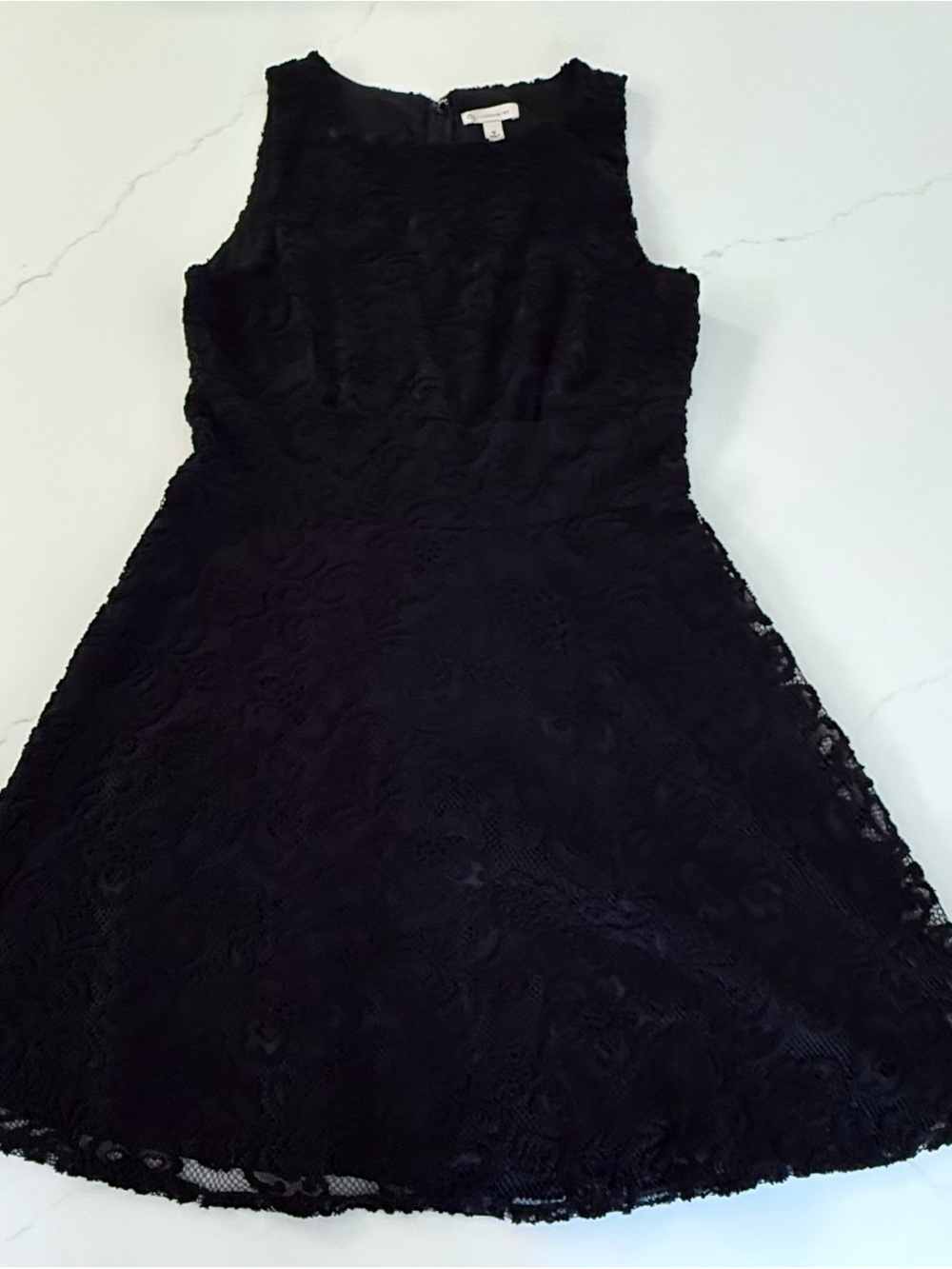 Fit and Flare Black Lace Party Dress, Size 12 EUC